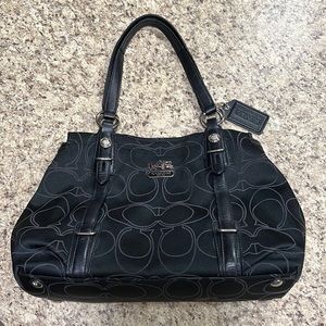 COACH MIA Black Canvas Purse